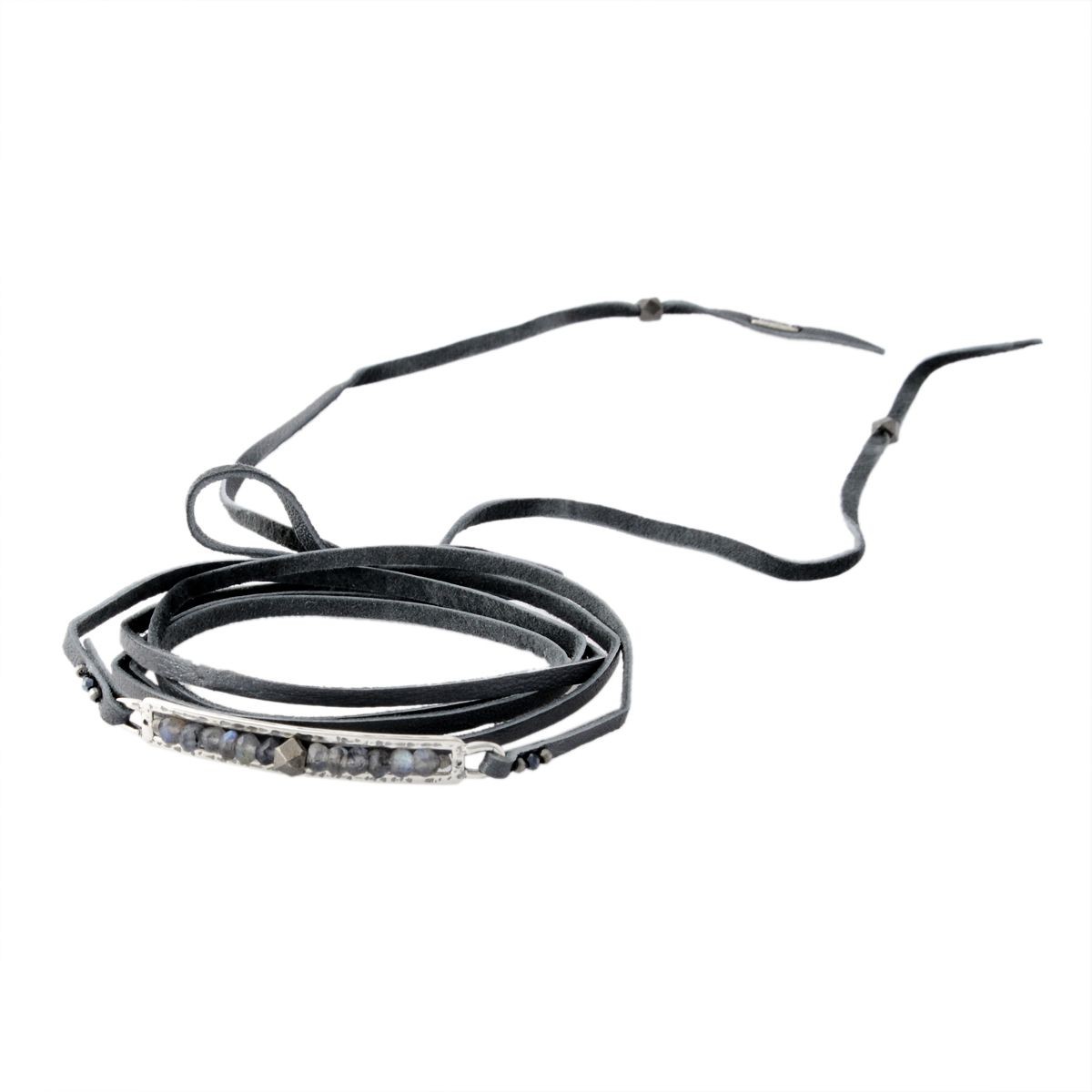 チャンルー CHAN LUU BS-5225 B LBD 5連ラップ ブレスレット レザーラップブレス チョーカーにもなる2WAYタイプ