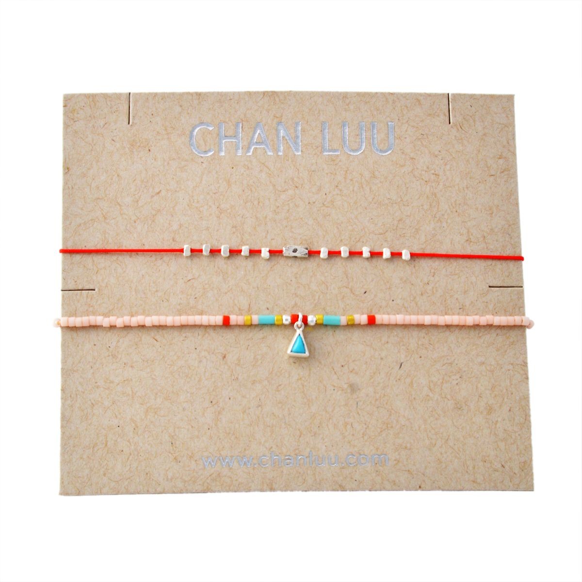 チャンルー CHAN LUU BS-5254 F RD MIX Dainty Bracelet シングルブレスレット 2本セット