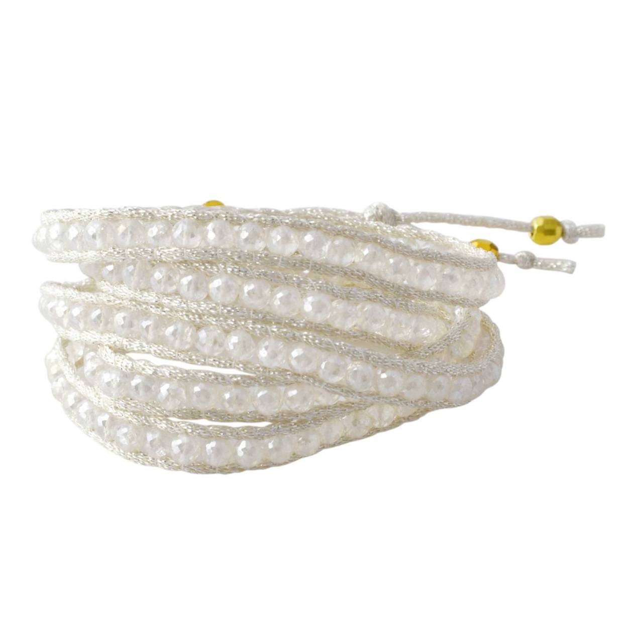 チャンルー CHAN LUU BG-5137 MSC CLR セミプレシャスストーン 5連ラップ ブレスレット