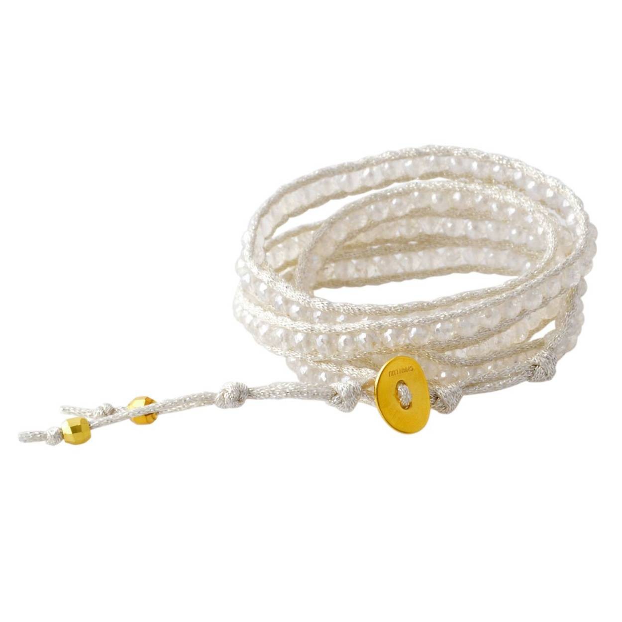 チャンルー CHAN LUU BG-5137 MSC CLR セミプレシャスストーン 5連ラップ ブレスレット