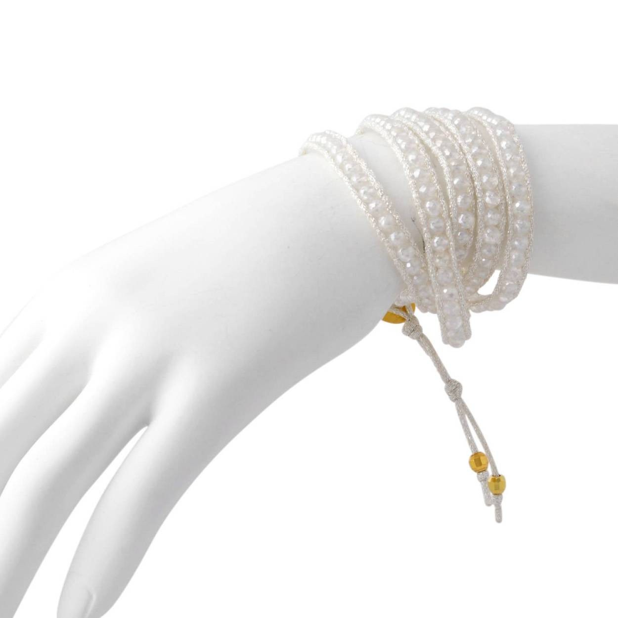 チャンルー CHAN LUU BG-5137 MSC CLR セミプレシャスストーン 5連ラップ ブレスレット