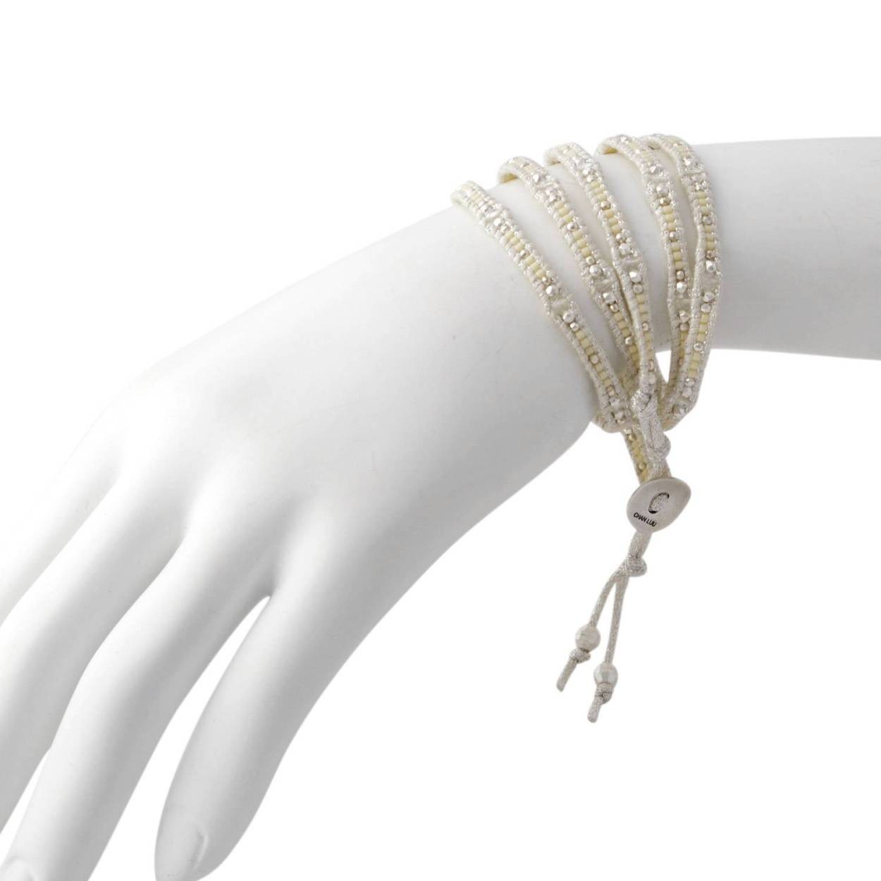チャンルー CHAN LUU BS-5102 WH MIX ビーズミックス 5連ラップ ブレスレット
