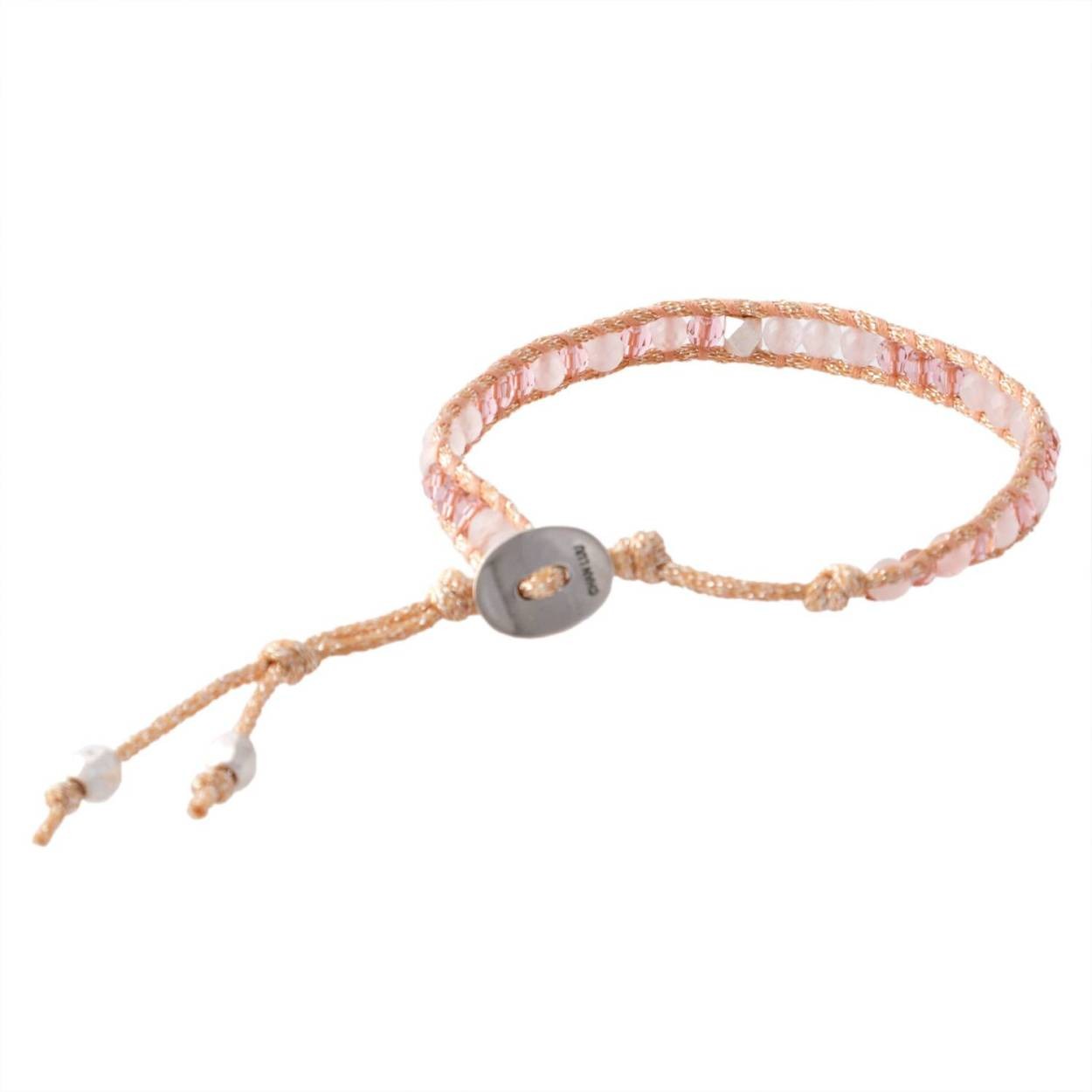 チャンルー CHAN LUU BS-5191 RS QRZ MIX シルバー＆セミプレシャスストーン １連ラップ ブレスレット