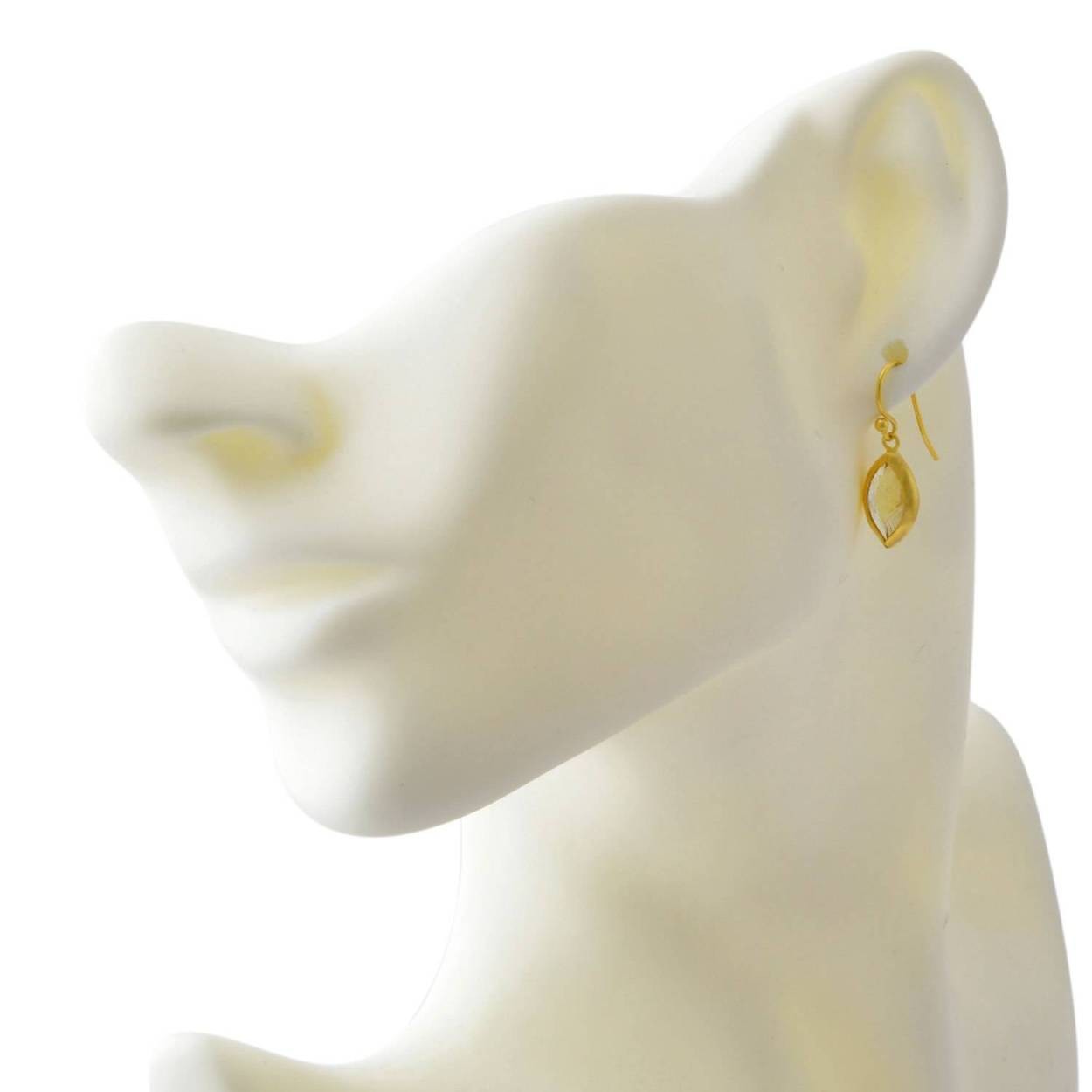 チャンルー CHAN LUU EG-4669 CTR MQS シトリン ドロップ ピアス