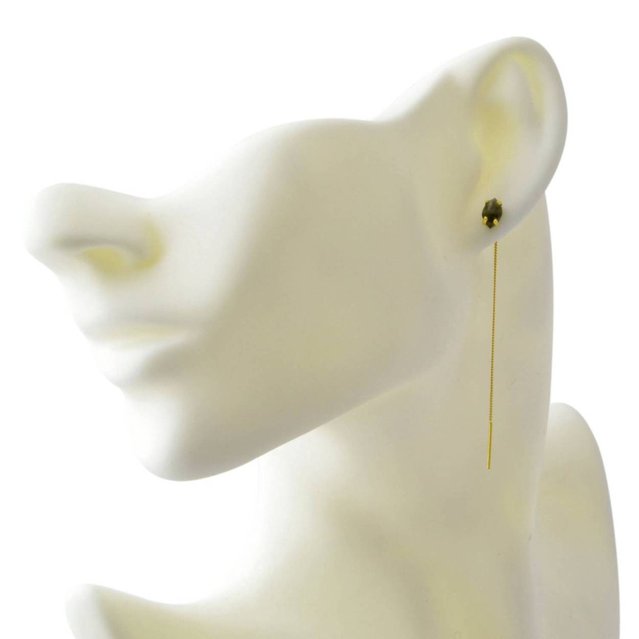 チャンルー CHAN LUU EG-4747 LAB ラブラドライト スレッド スルー ピアス