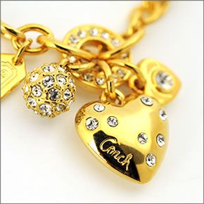 コーチ  ハートチャーム ブレスレット ゴールド 95918 GD/GD/B