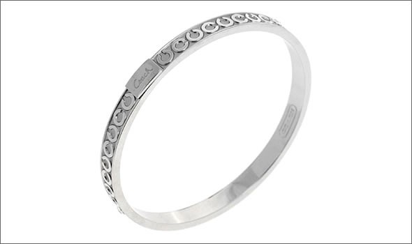 コーチ ≪取り寄せ商品≫ オプアート クリスタル バングル ブレスレット 95692 SV/CO/B