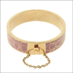コーチ ≪取り寄せ商品≫ シグネーチャー チェーン付 バングル ブレスレット 99679/LID0C/B