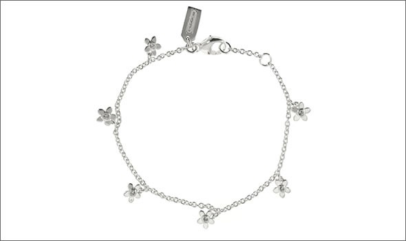 コーチ ≪取り寄せ商品≫ スターリング フラワー クリスタル ブレスレット 99765/SV/C6/B