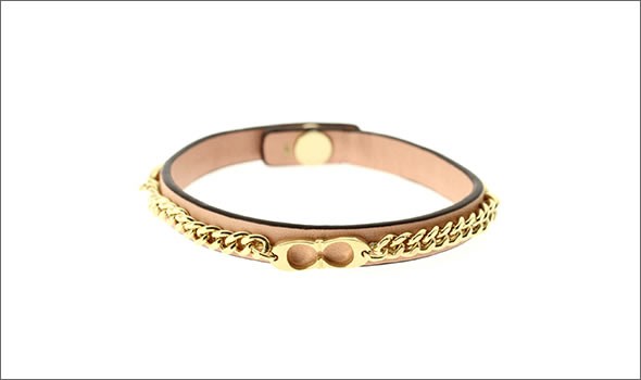 コーチ ≪取り寄せ商品≫ シグネチャー C リンク チェーン＆レザー ブレスレット バングル 99992/GDD0C/B