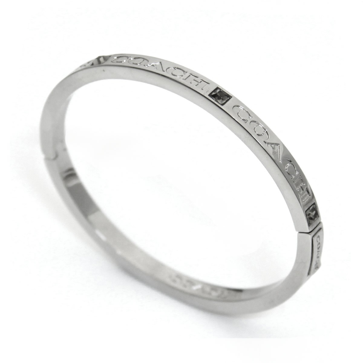 コーチ COACH 23199 Silver (SLV) コーチ パヴェ ヒンジド バングル ブレスレット