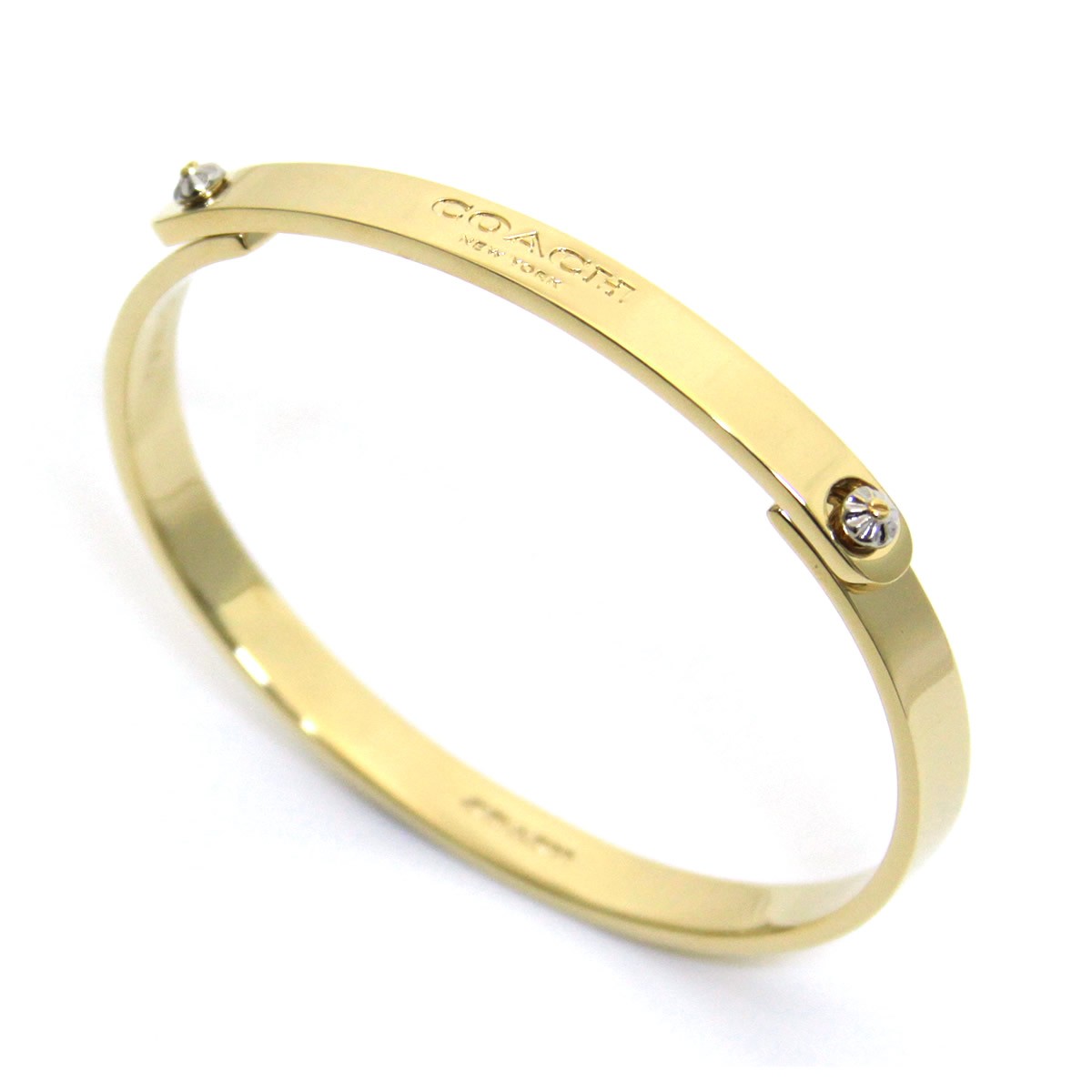 コーチ COACH 90915 Gold (GLD) デイジー リベット コーチ テンション バングル ブレスレット