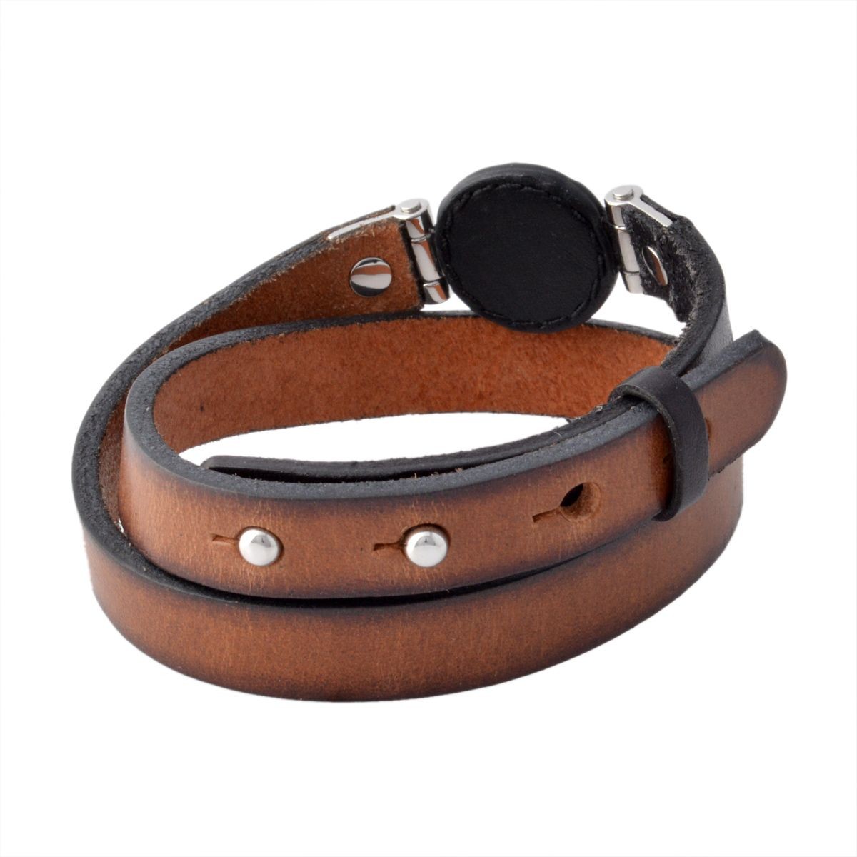 ディーゼル DIESEL DX1021040  ブレイブマン レザー ラップ 2連 メンズ ブレスレット