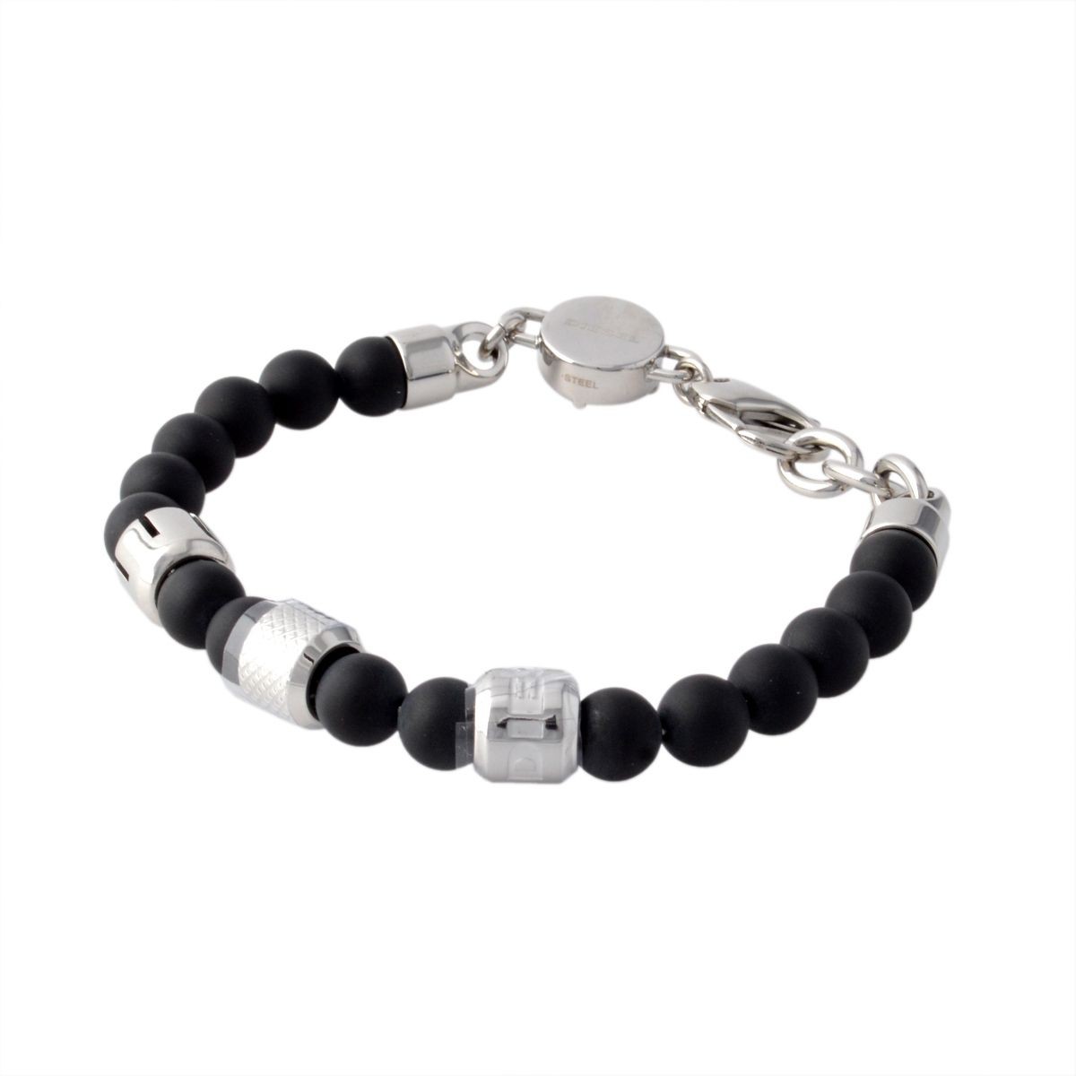 ディーゼル DIESEL DX1023040  オニキスビーズ メンズ ブレスレット ブレイブマン