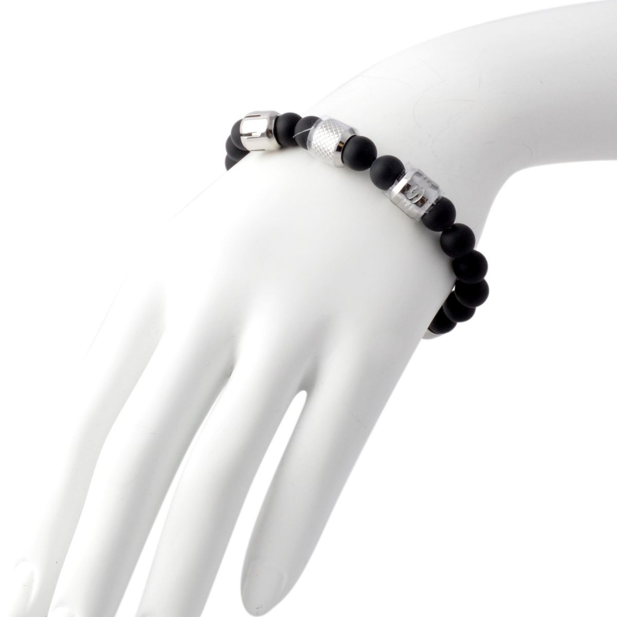 ディーゼル DIESEL DX1023040  オニキスビーズ メンズ ブレスレット ブレイブマン