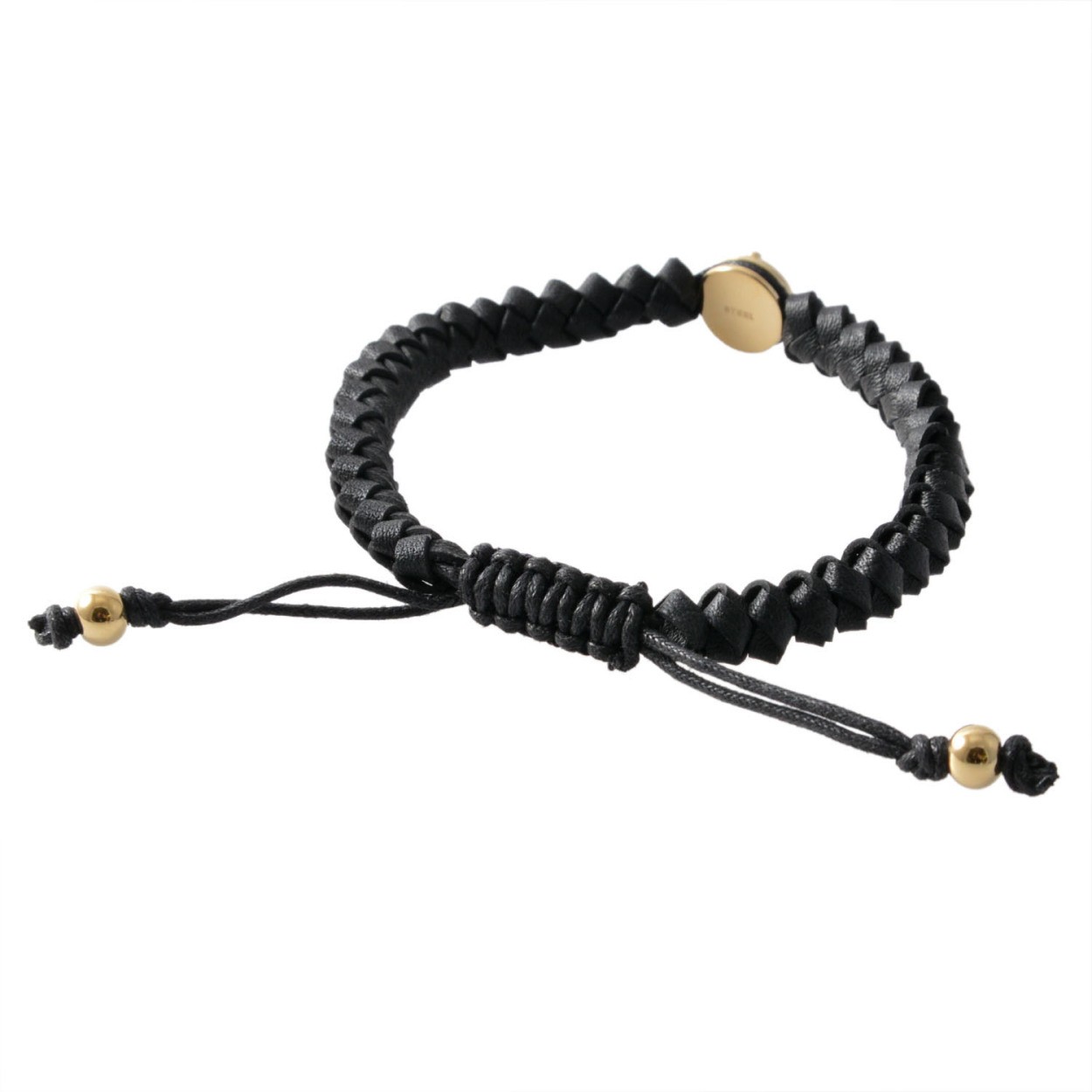 ディーゼル DIESEL DX1057710 編み込みレザー メンズ ブレスレット ブレイブマン（モヒカン）