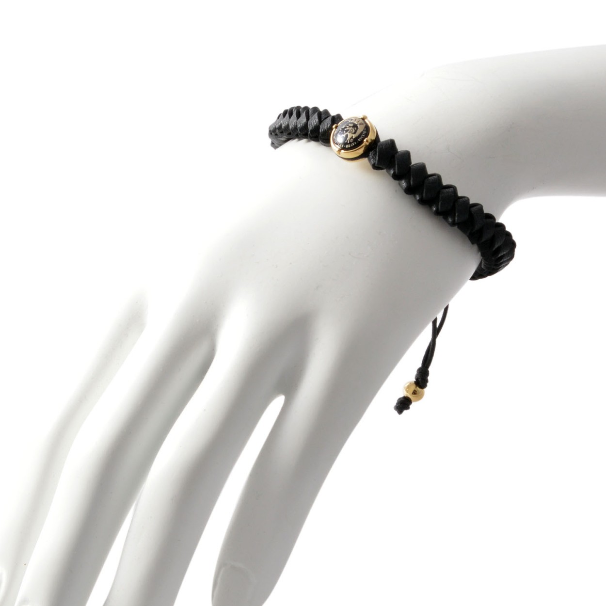 ディーゼル DIESEL DX1057710 編み込みレザー メンズ ブレスレット ブレイブマン（モヒカン）