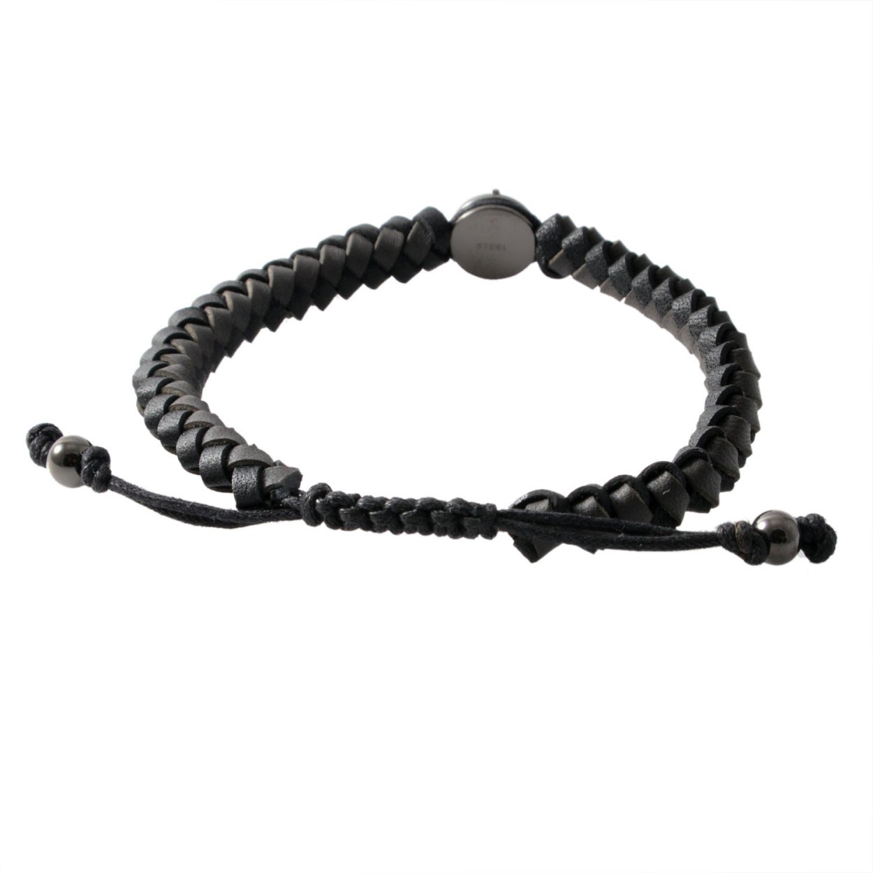 ディーゼル DIESEL DX1065060 編み込みレザー メンズ ブレスレット ブレイブマン（モヒカン）