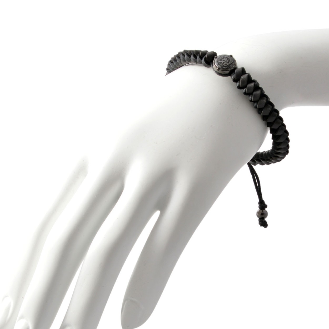 ディーゼル DIESEL DX1065060 編み込みレザー メンズ ブレスレット ブレイブマン（モヒカン）