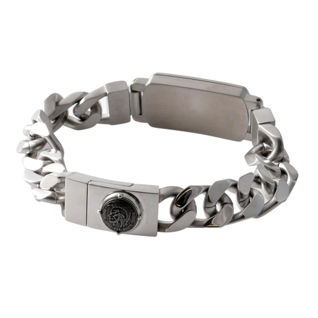 ディーゼル DIESEL DX1075040 ロゴプレート＆チェーン メンズ ブレスレット ブレイブマン（モヒカン）
