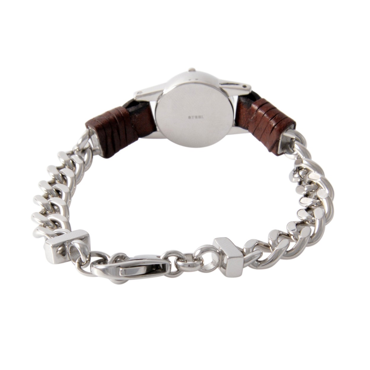 ディーゼル DIESEL DX1052040 レザー＆チェーン メンズ ブレスレット ブレイブマン（モヒカン）