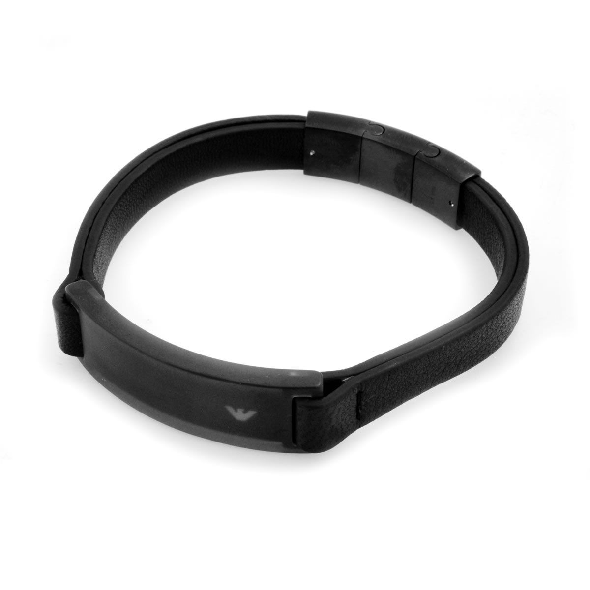 エンポリオアルマーニ EMPORIO ARMANI EGS2020001 イーグルロゴ ID レザー ブレスレット