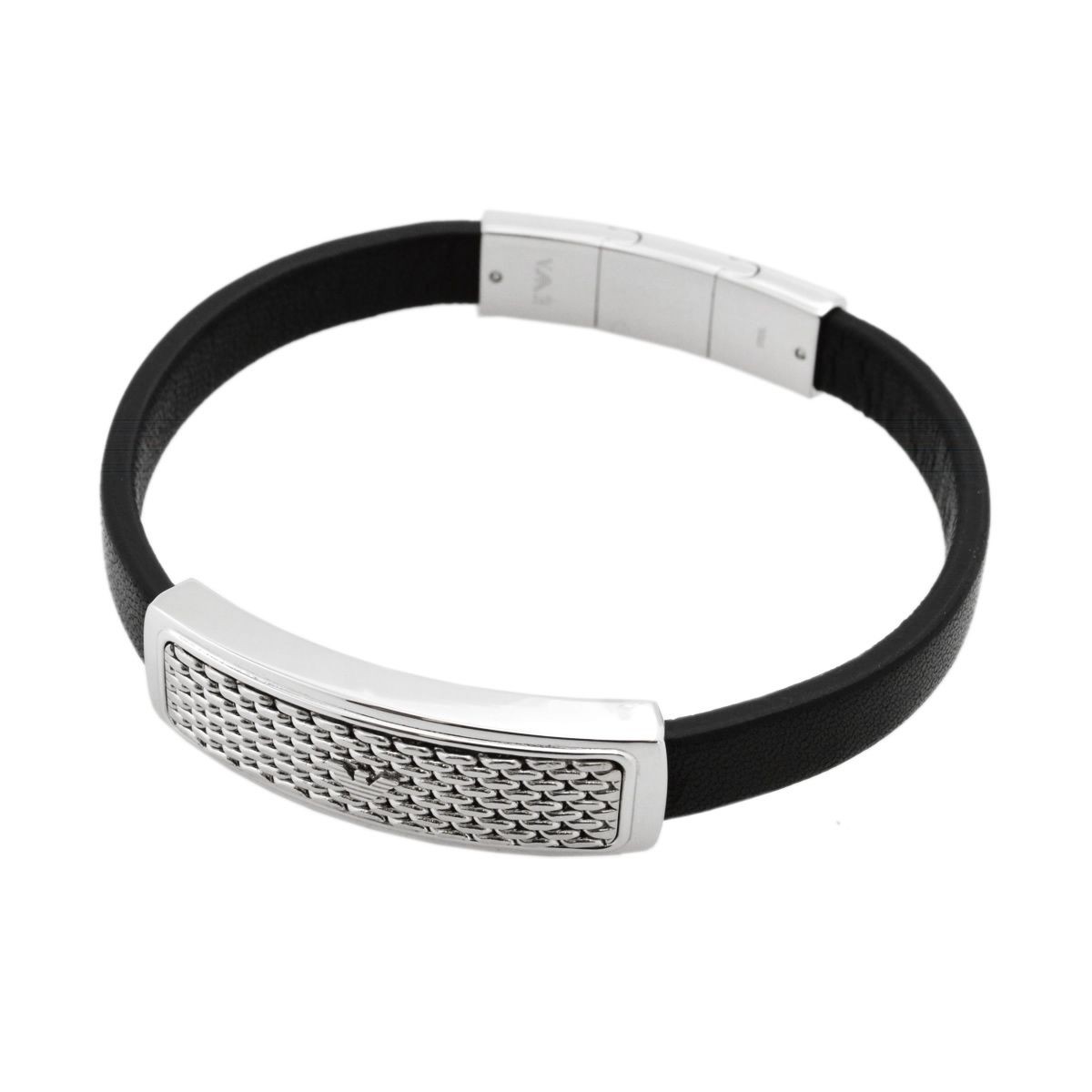 エンポリオアルマーニ EMPORIO ARMANI EGS2139040 イーグルロゴ メンズ レザー ブレスレット