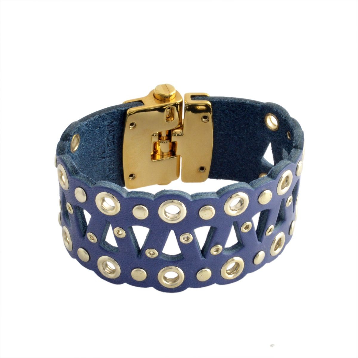 フルラ FURLA 831781 BPS3 FG0 BLU COBALTO カットワークレザー バングル ブレスレット VENERE BANGLE TRAFORO