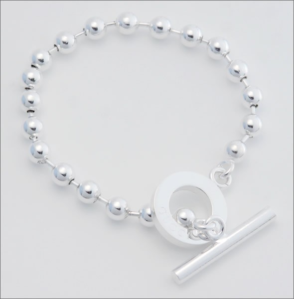 グッチ 010294-09840-0006  BOULE ボールチェーン ブレスレット 17cm スターリングシルバー