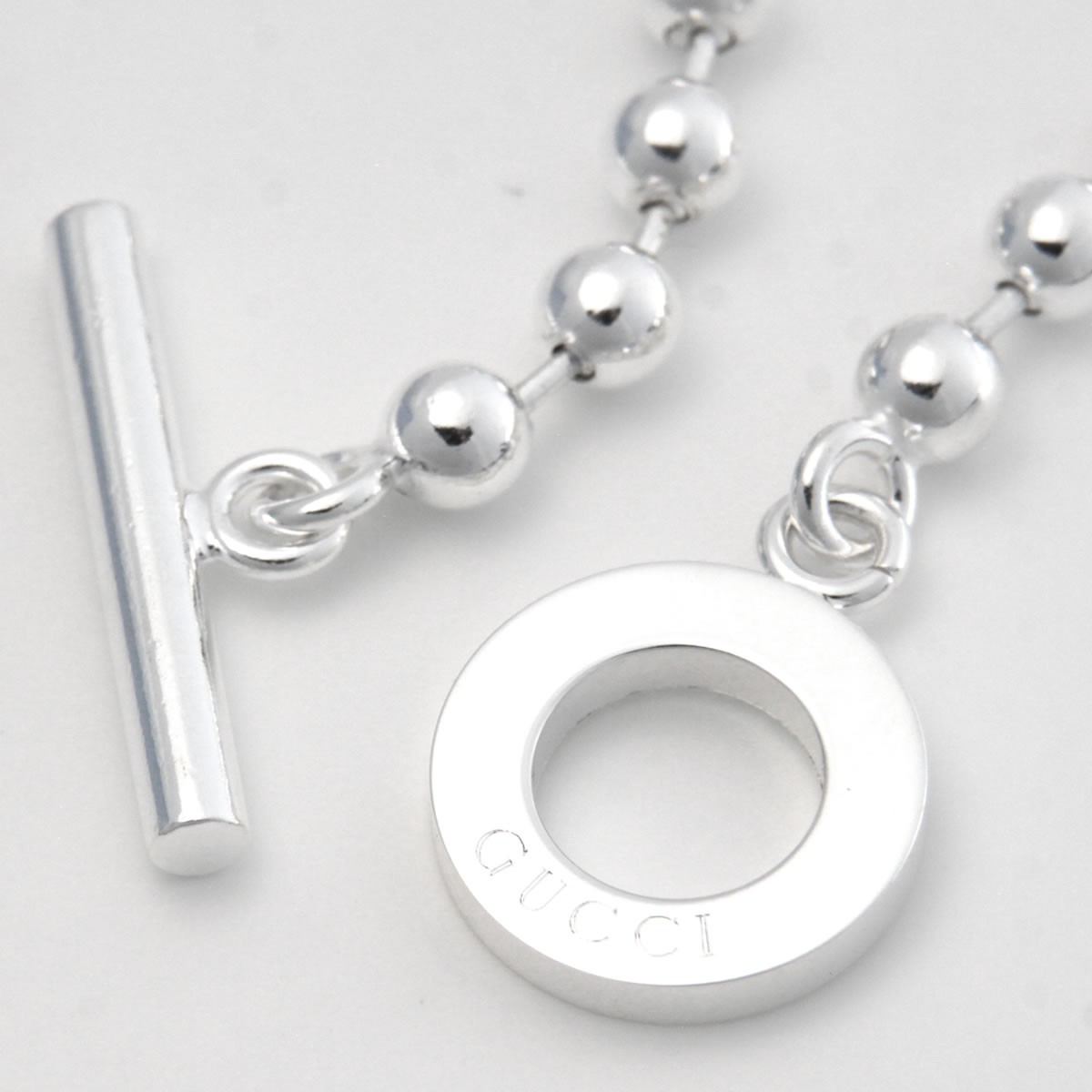 グッチ GUCCI 010294-09840-0006 BOULE ボールチェーン ブレスレット 18cm スターリングシルバー