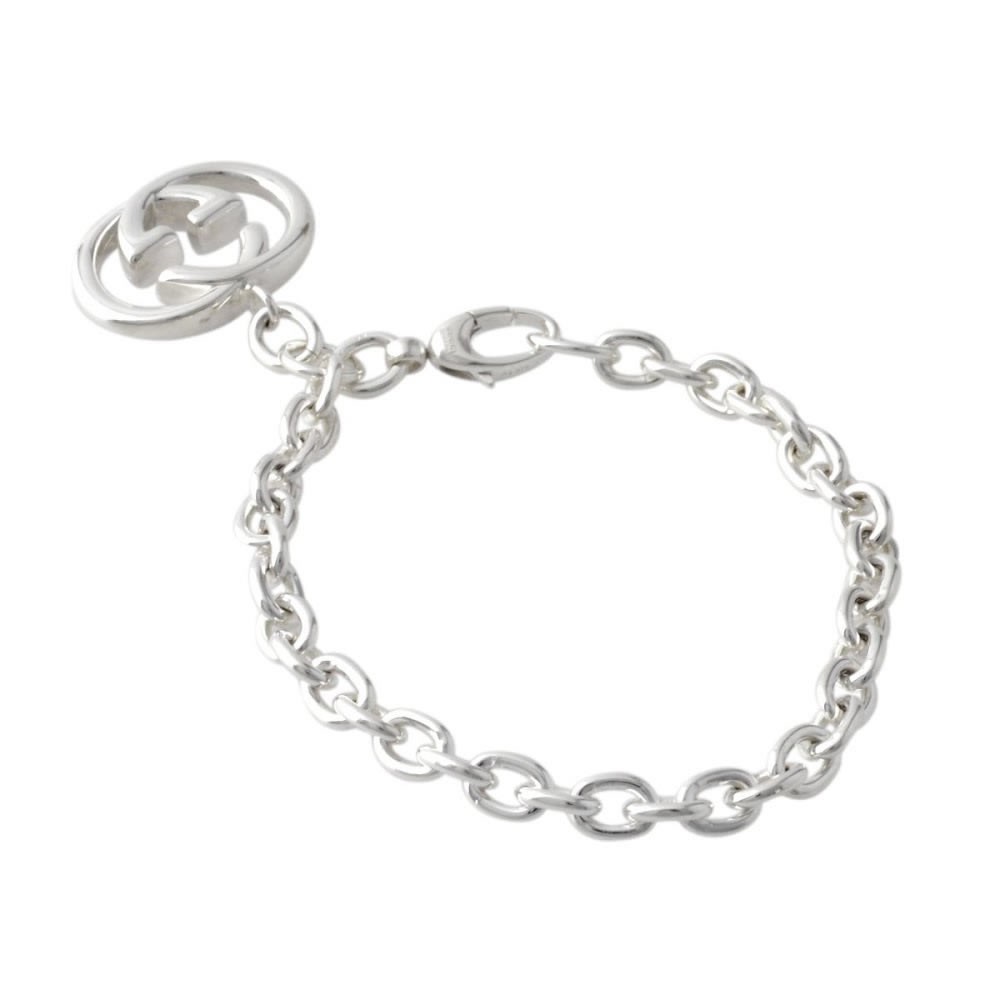 グッチ GUCCI 190501-J8400-8106 18cm SILVER BRITT シルバー ブリット チャーム ブレスレット インターロッキングG