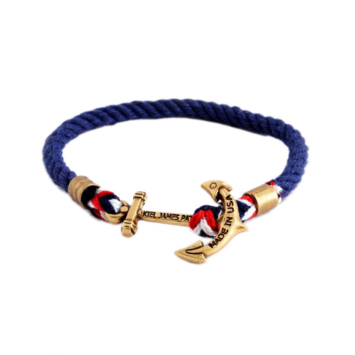 キールジェイムスパトリック Kiel James Patrick LH-1326-1045 Lanyard Hitch Collection Union Jack アンカーモチーフ  ロープブレスレット ユニセックス