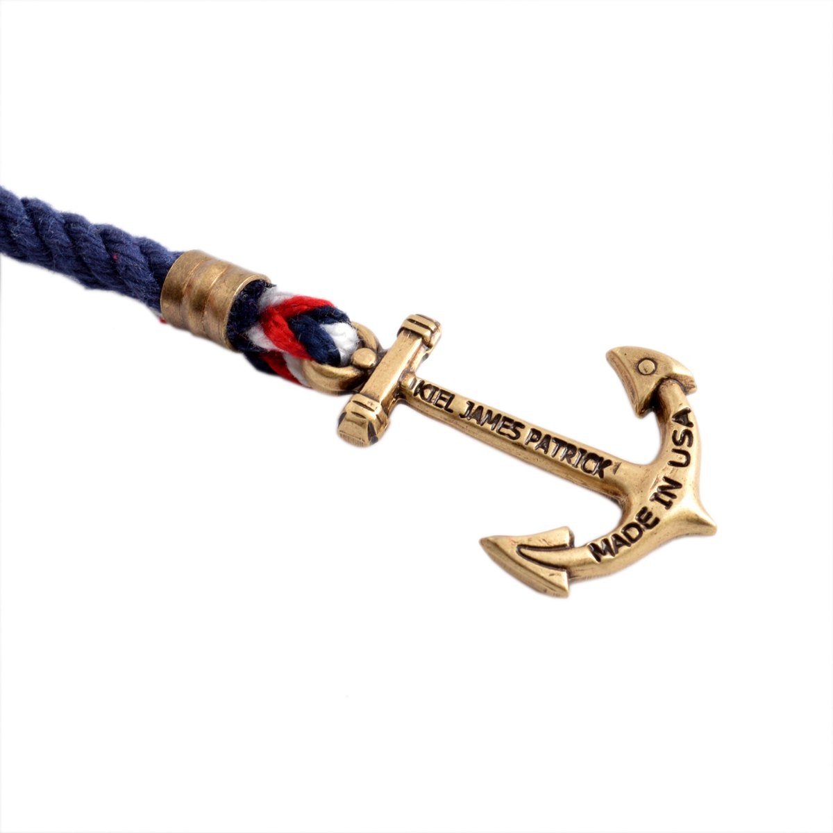 キールジェイムスパトリック Kiel James Patrick LH-1326-1045 Lanyard Hitch Collection Union Jack アンカーモチーフ  ロープブレスレット ユニセックス