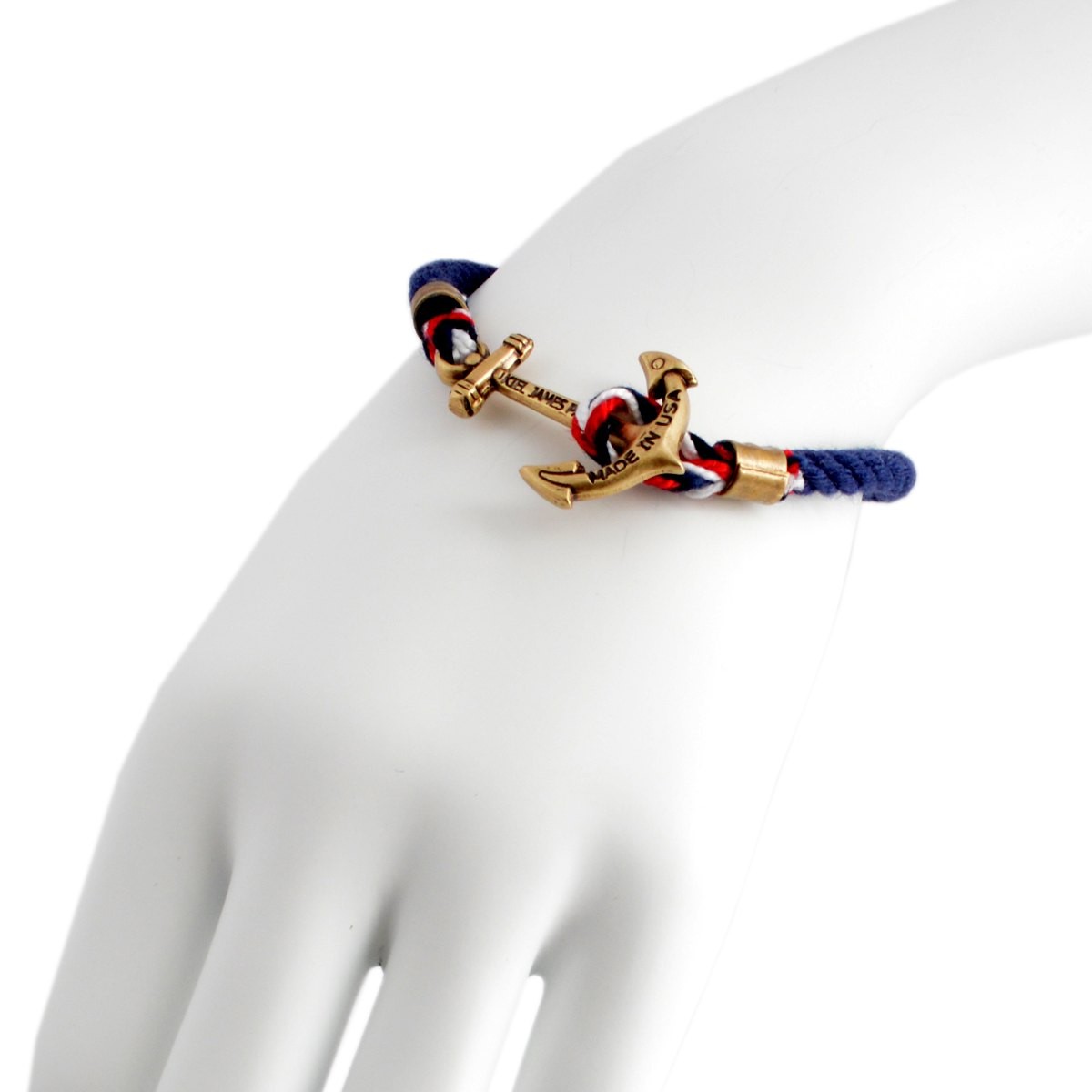 キールジェイムスパトリック Kiel James Patrick LH-1326-1045 Lanyard Hitch Collection Union Jack アンカーモチーフ  ロープブレスレット ユニセックス