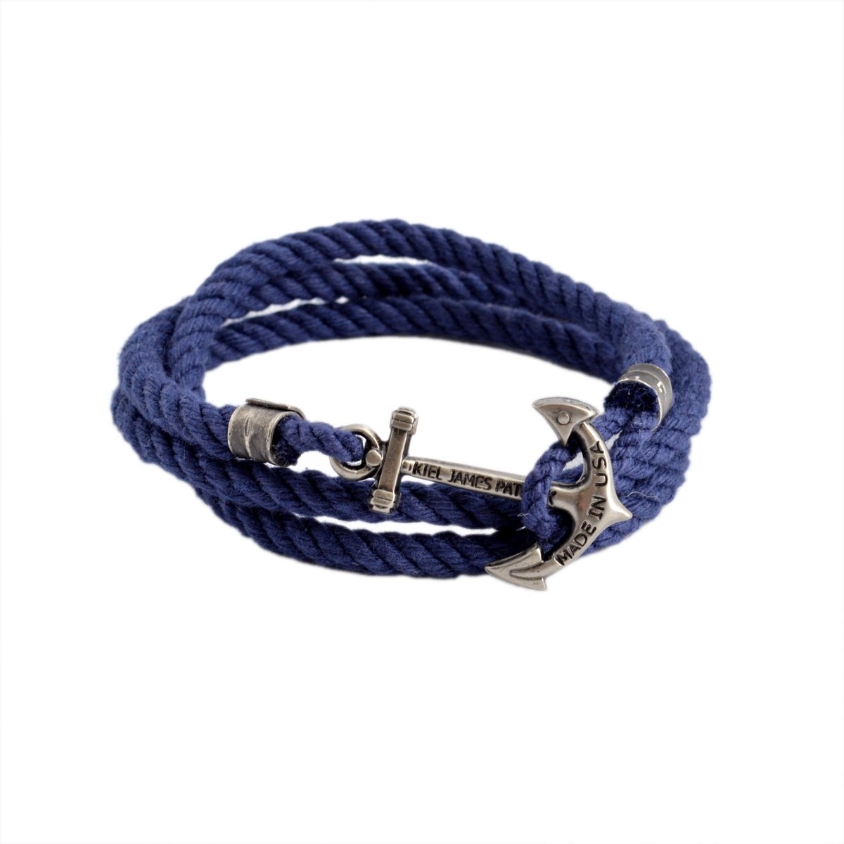 キールジェイムスパトリック Kiel James Patrick LH-6002-M New Arrivals Sailing Camp アンカーモチーフ 3連 ロープブレスレット ユニセックス
