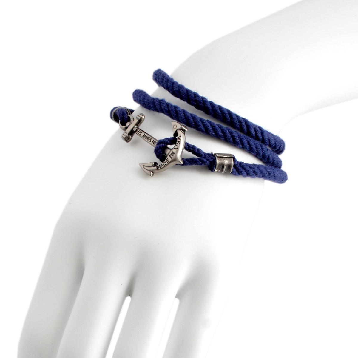 キールジェイムスパトリック Kiel James Patrick LH-6002-M New Arrivals Sailing Camp アンカーモチーフ 3連 ロープブレスレット ユニセックス