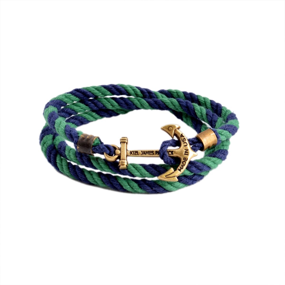 キールジェイムスパトリック Kiel James Patrick LH-896-403 Lanyard Hitch Collection Catesby Jones アンカーモチーフ 3連 ロープブレスレット ユニセックス