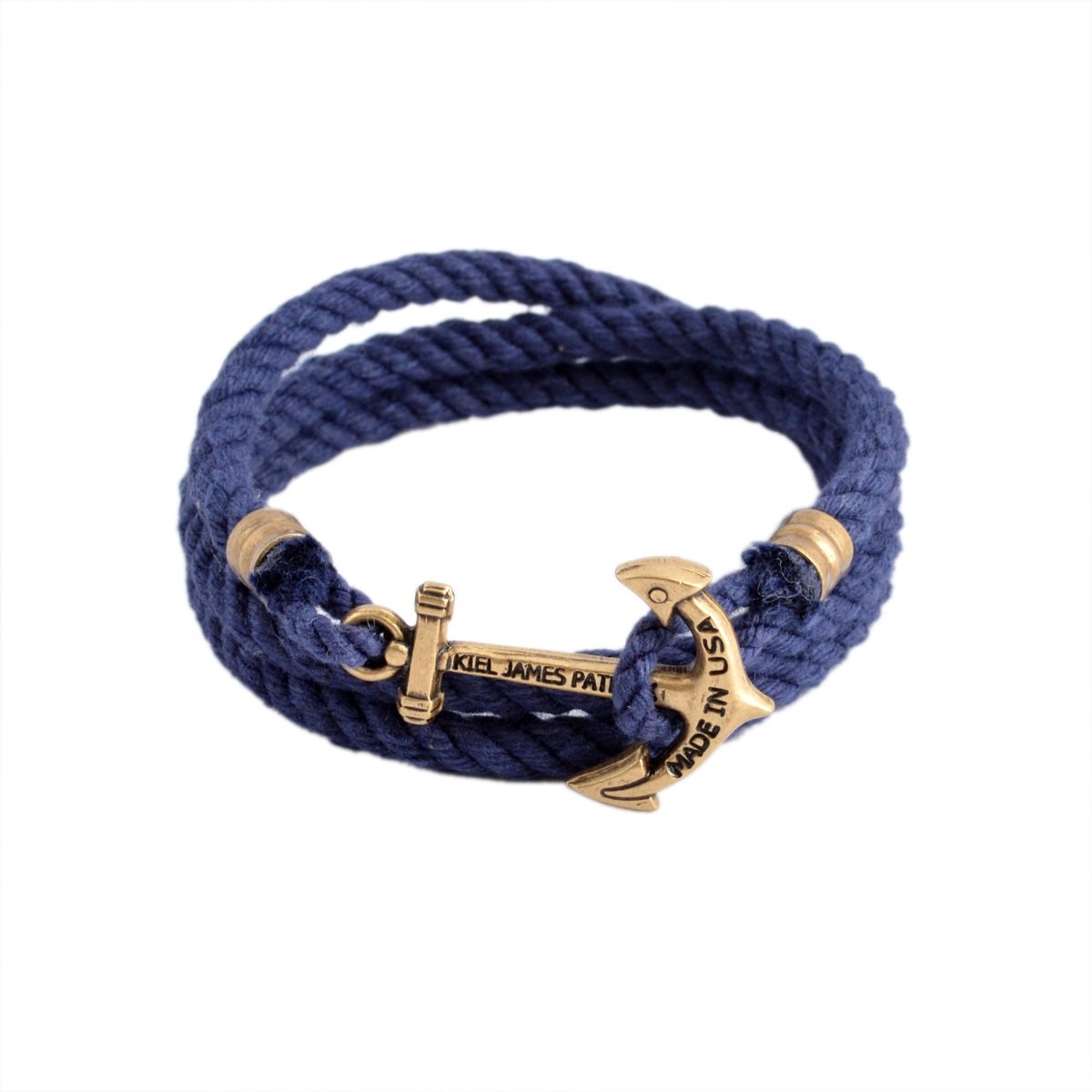 キールジェイムスパトリック Kiel James Patrick LH-897-400 Lanyard Hitch Collection Constellation Rodgers アンカーモチーフ 3連 ロープブレスレット ユニセックス