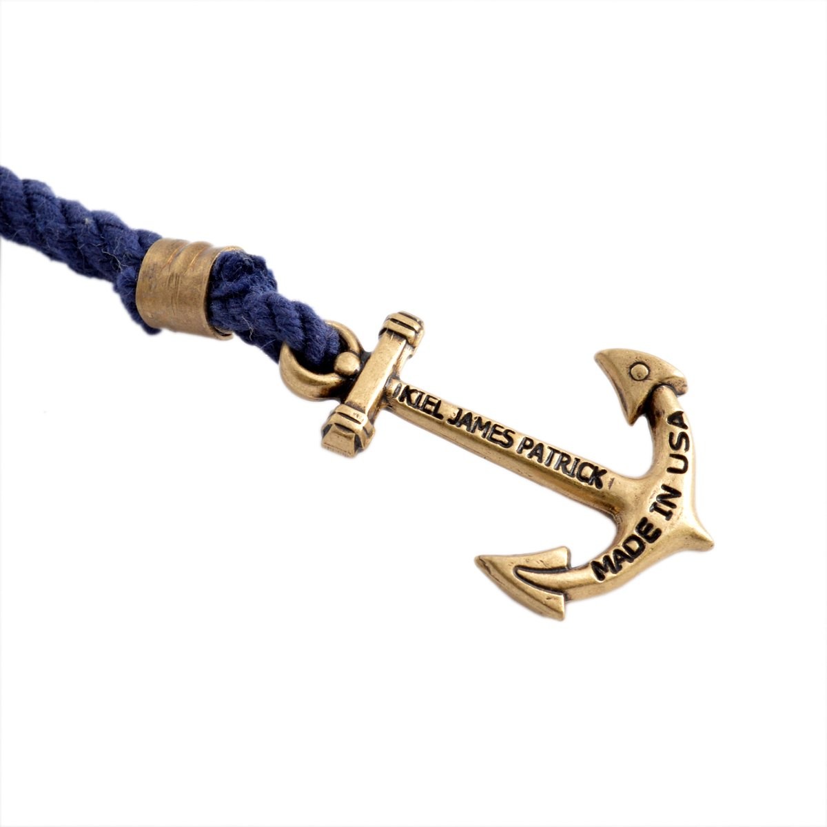 キールジェイムスパトリック Kiel James Patrick LH-897-400 Lanyard Hitch Collection Constellation Rodgers アンカーモチーフ 3連 ロープブレスレット ユニセックス