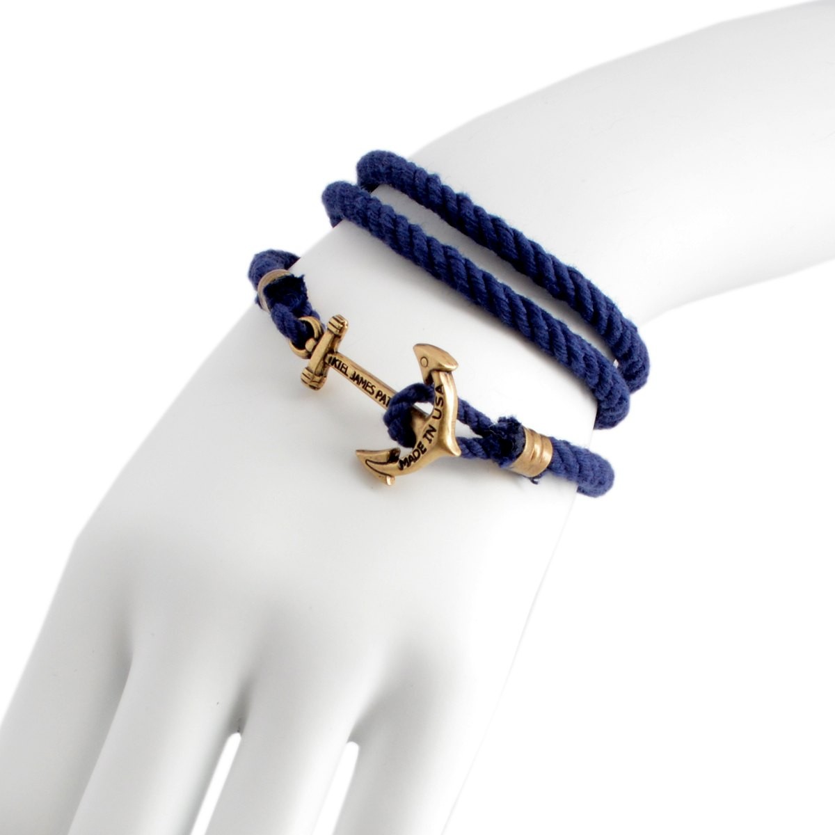 キールジェイムスパトリック Kiel James Patrick LH-897-400 Lanyard Hitch Collection Constellation Rodgers アンカーモチーフ 3連 ロープブレスレット ユニセックス