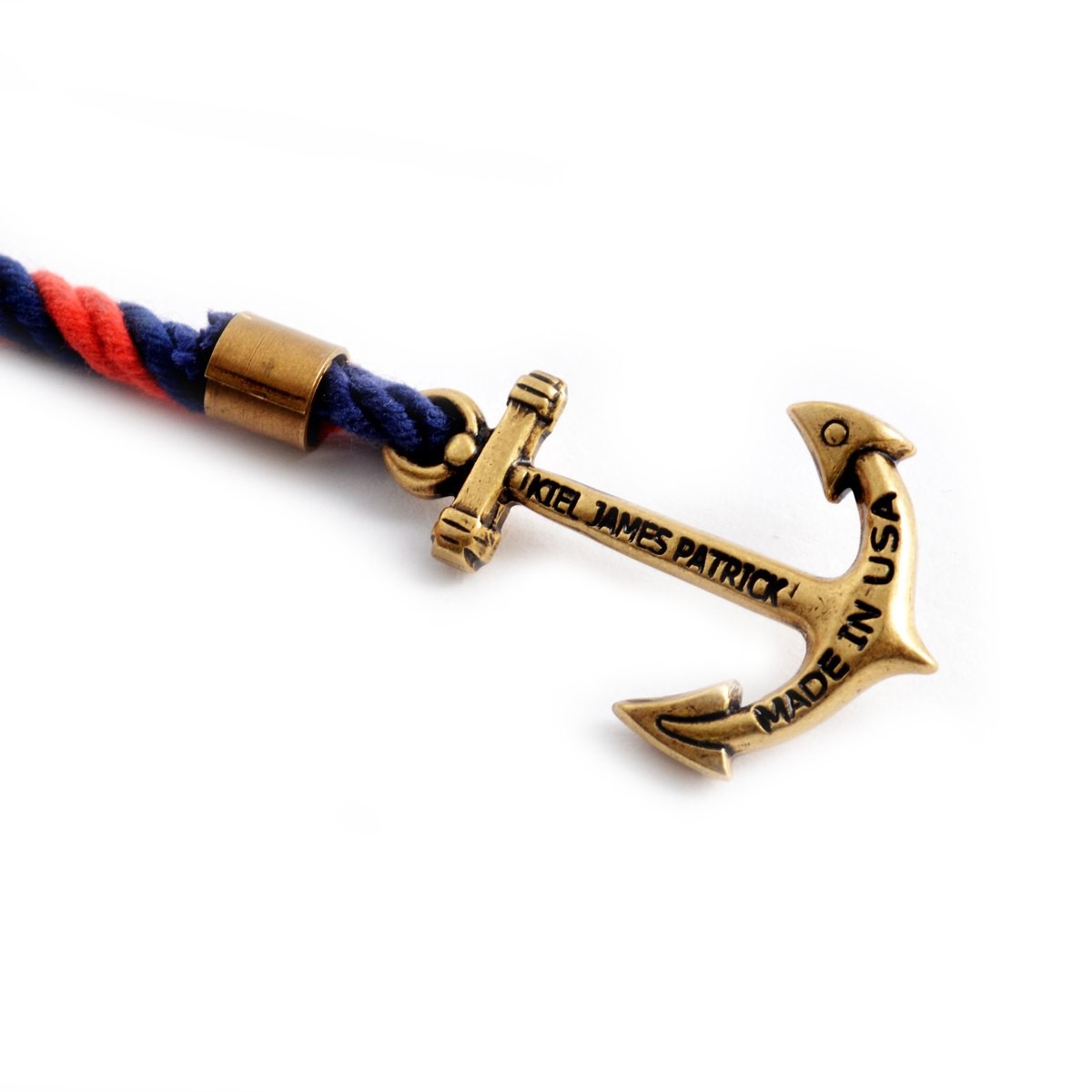 キールジェイムスパトリック Kiel James Patrick LH-901-402 Lanyard Hitch Collection Otterneck Worth アンカーモチーフ 3連 ロープブレスレット ユニセックス