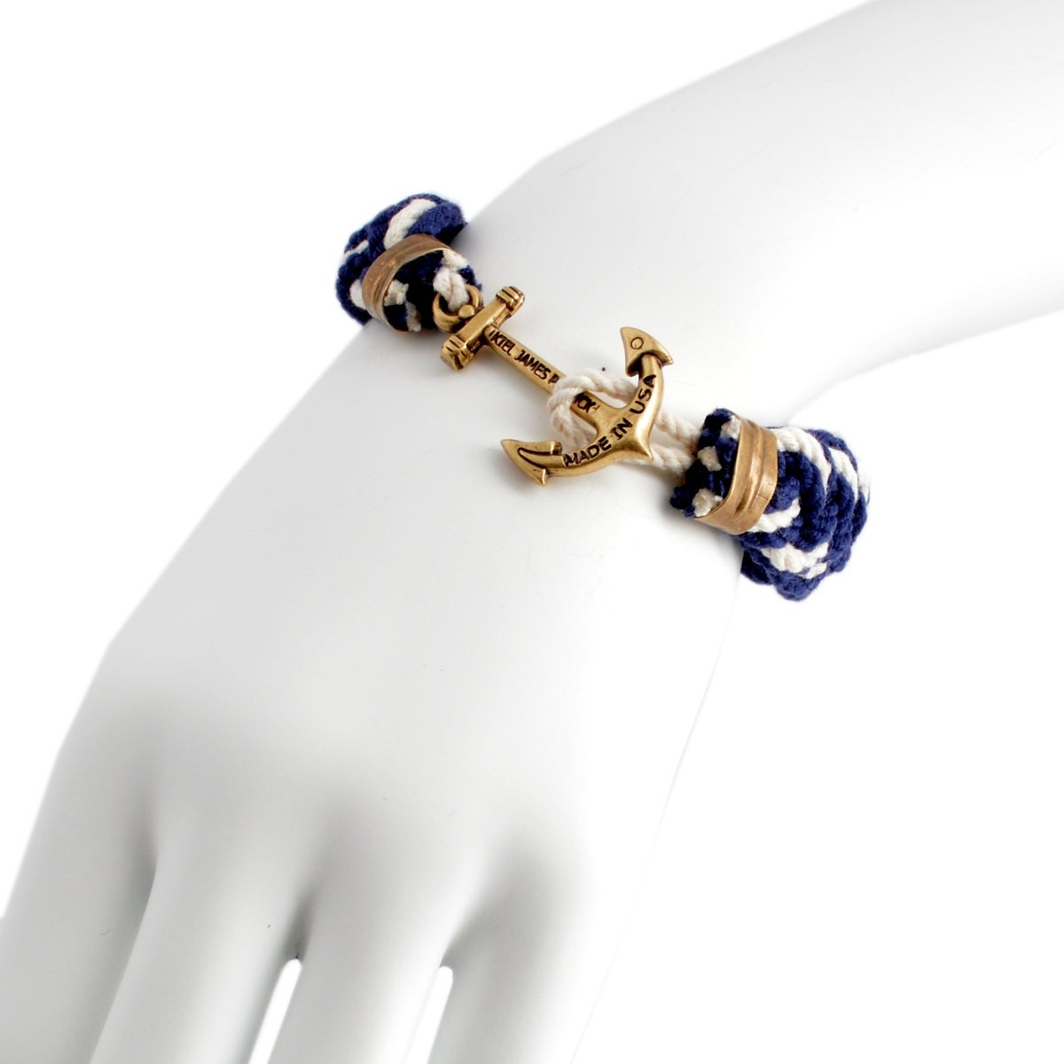 キールジェイムスパトリック Kiel James Patrick RP-844-401 Turks Head Collection Blakes Yacht Club アンカーモチーフ ロープ編み込みブレスレット ユニセックス