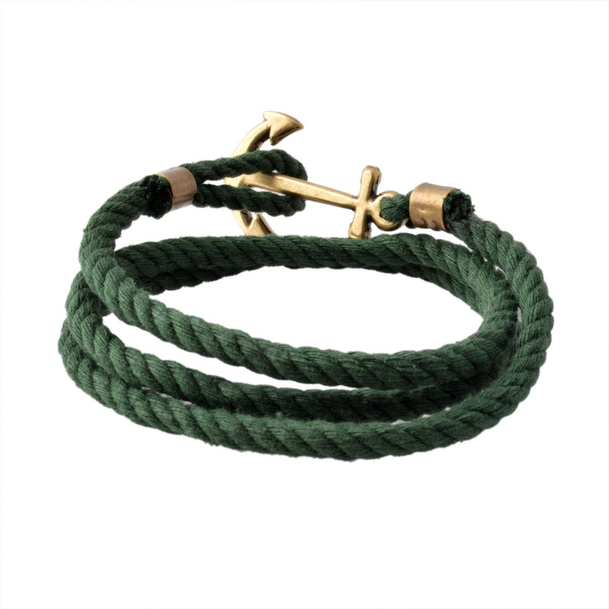 キールジェイムスパトリック Kiel James Patrick LH-1355-1084 アンカーモチーフ 3連 ロープブレスレット ユニセックス Lanyard Hitch Collection The Adirondack