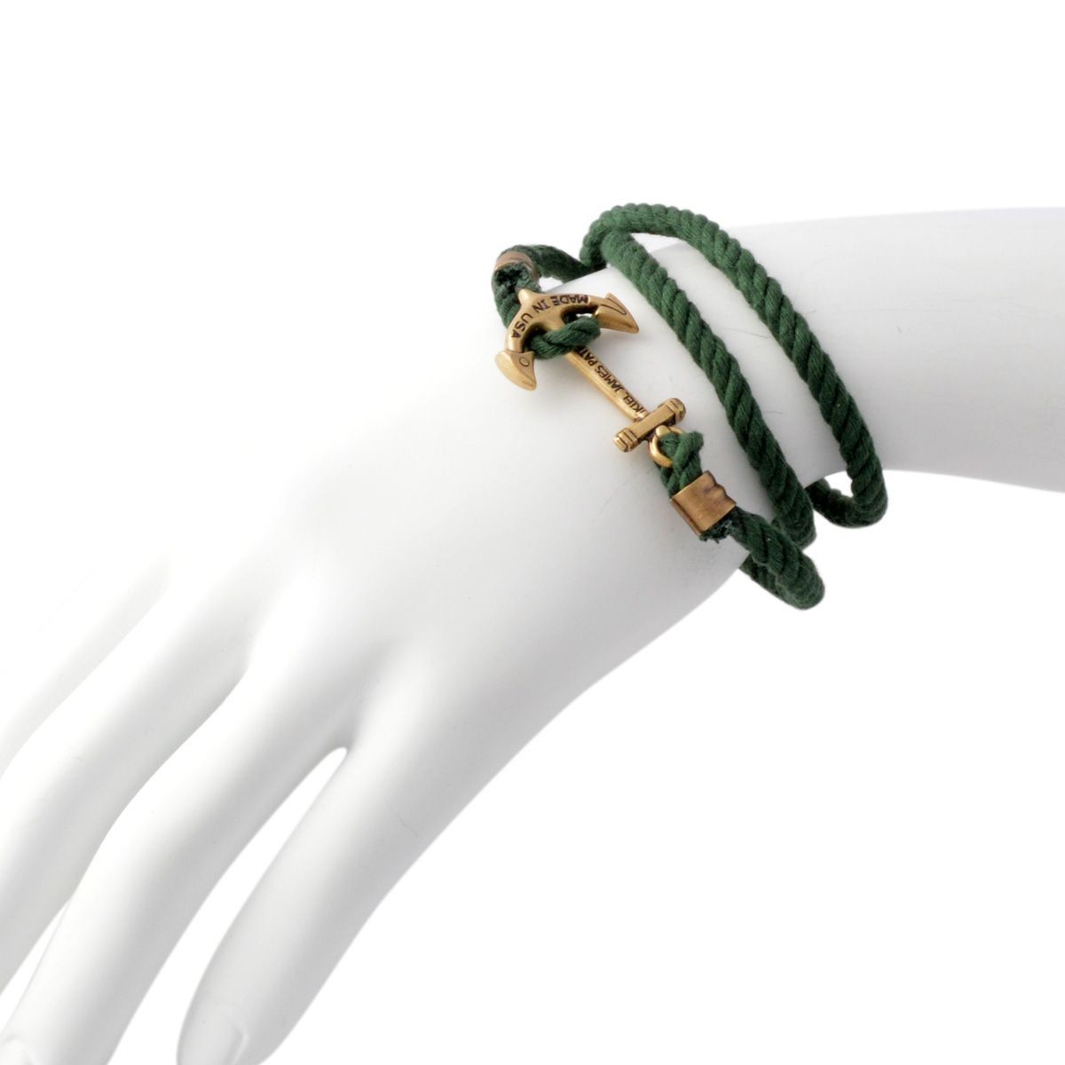 キールジェイムスパトリック Kiel James Patrick LH-1355-1084 アンカーモチーフ 3連 ロープブレスレット ユニセックス Lanyard Hitch Collection The Adirondack