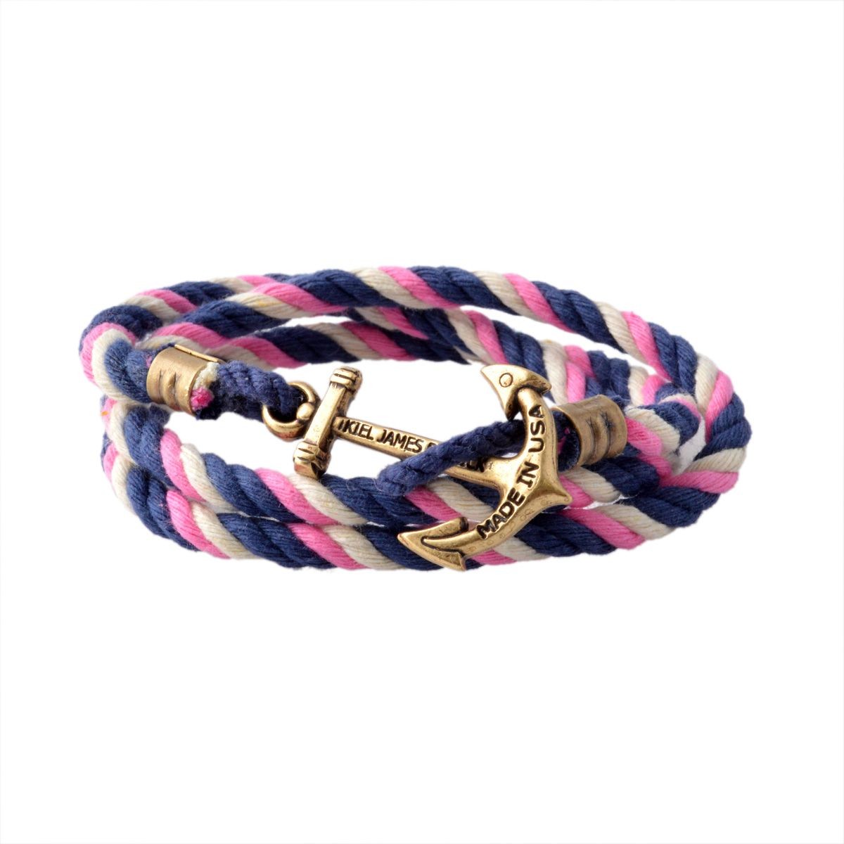 キールジェイムスパトリック Kiel James Patrick LH-1356-1083 アンカーモチーフ 3連 ロープブレスレット ユニセックス Lanyard Hitch Collection Sailwinds Spinnaker