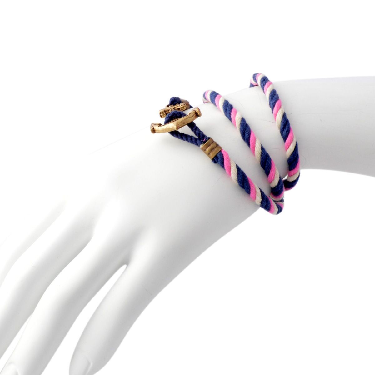 キールジェイムスパトリック Kiel James Patrick LH-1356-1083 アンカーモチーフ 3連 ロープブレスレット ユニセックス Lanyard Hitch Collection Sailwinds Spinnaker