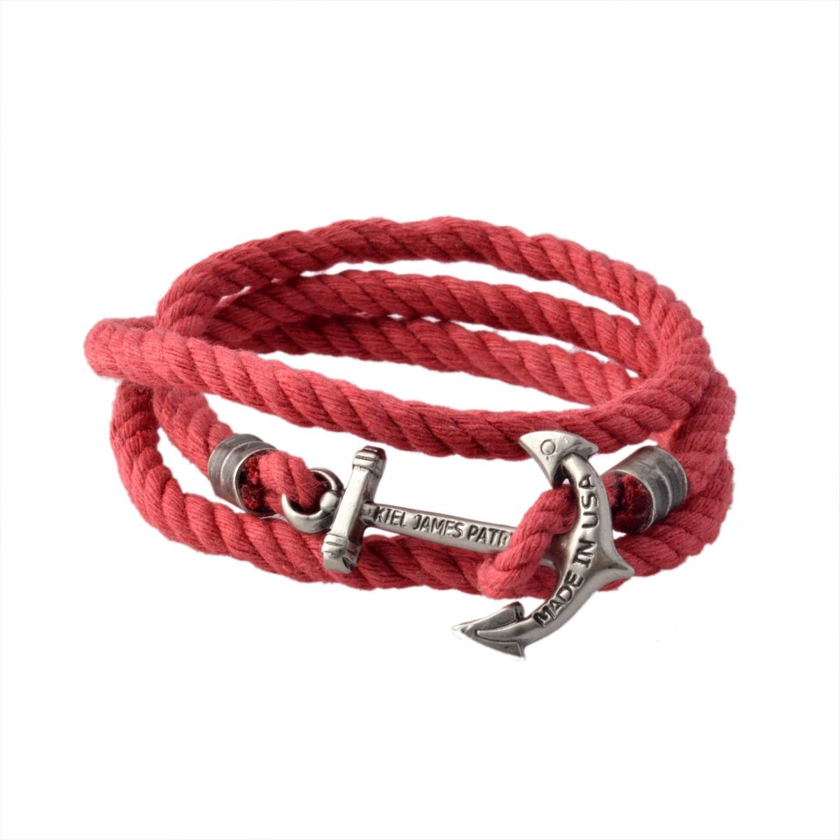 キールジェイムスパトリック Kiel James Patrick LH-1616-600 アンカーモチーフ 3連 ロープブレスレット ユニセックス Lanyard Hitch Collection Nantucket Lifeguard