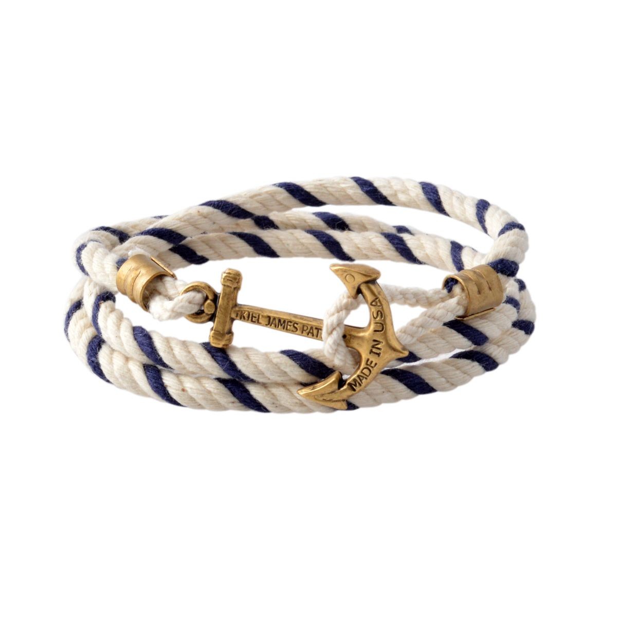 キールジェイムスパトリック Kiel James Patrick LH-1620-401 アンカーモチーフ 3連 ロープブレスレット ユニセックス Lanyard Hitch Collection Sailboat Hammock