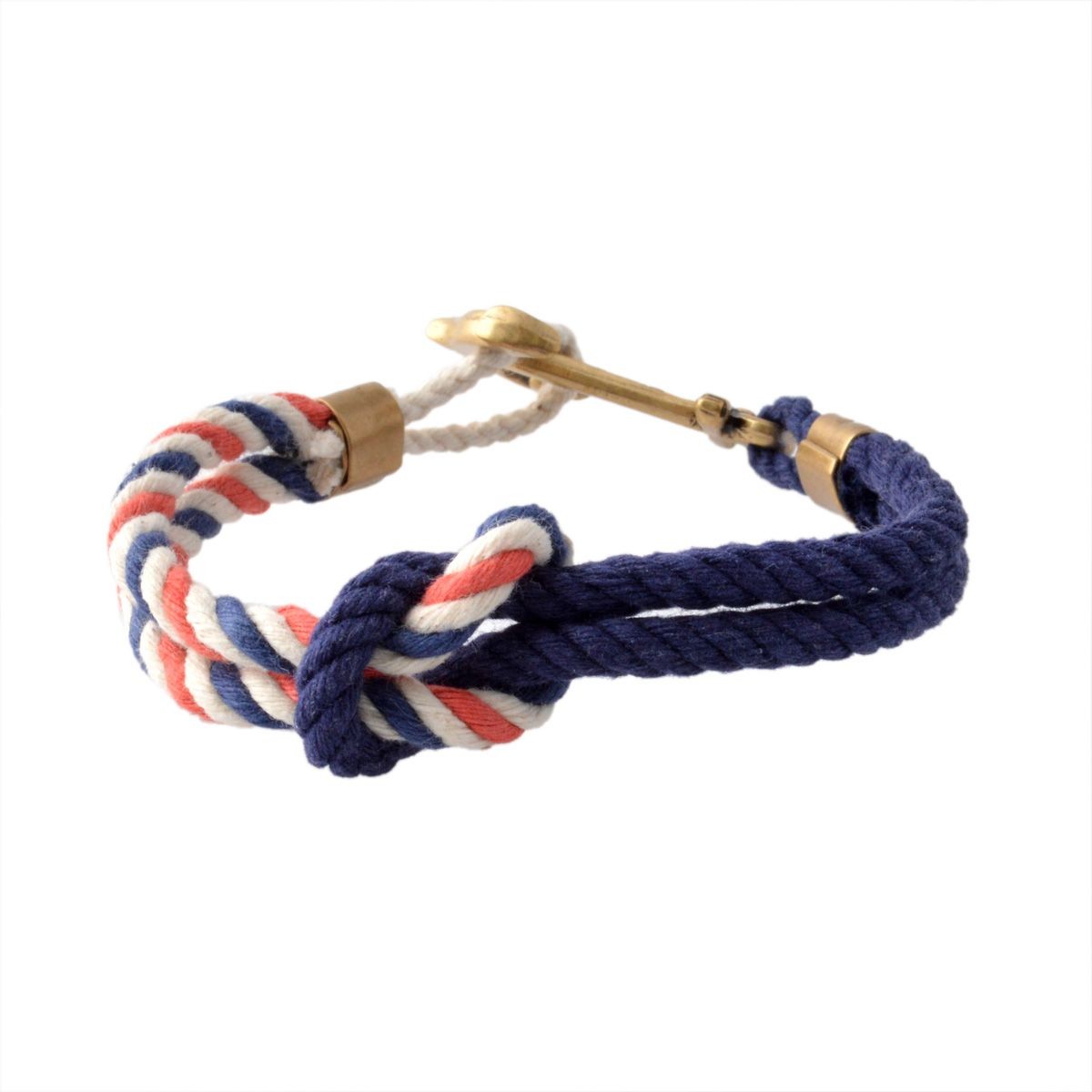 キールジェイムスパトリック Kiel James Patrick TC-1547-1253 アンカーモチーフ  ロープブレスレット ユニセックス Triton Bracelets American Coast