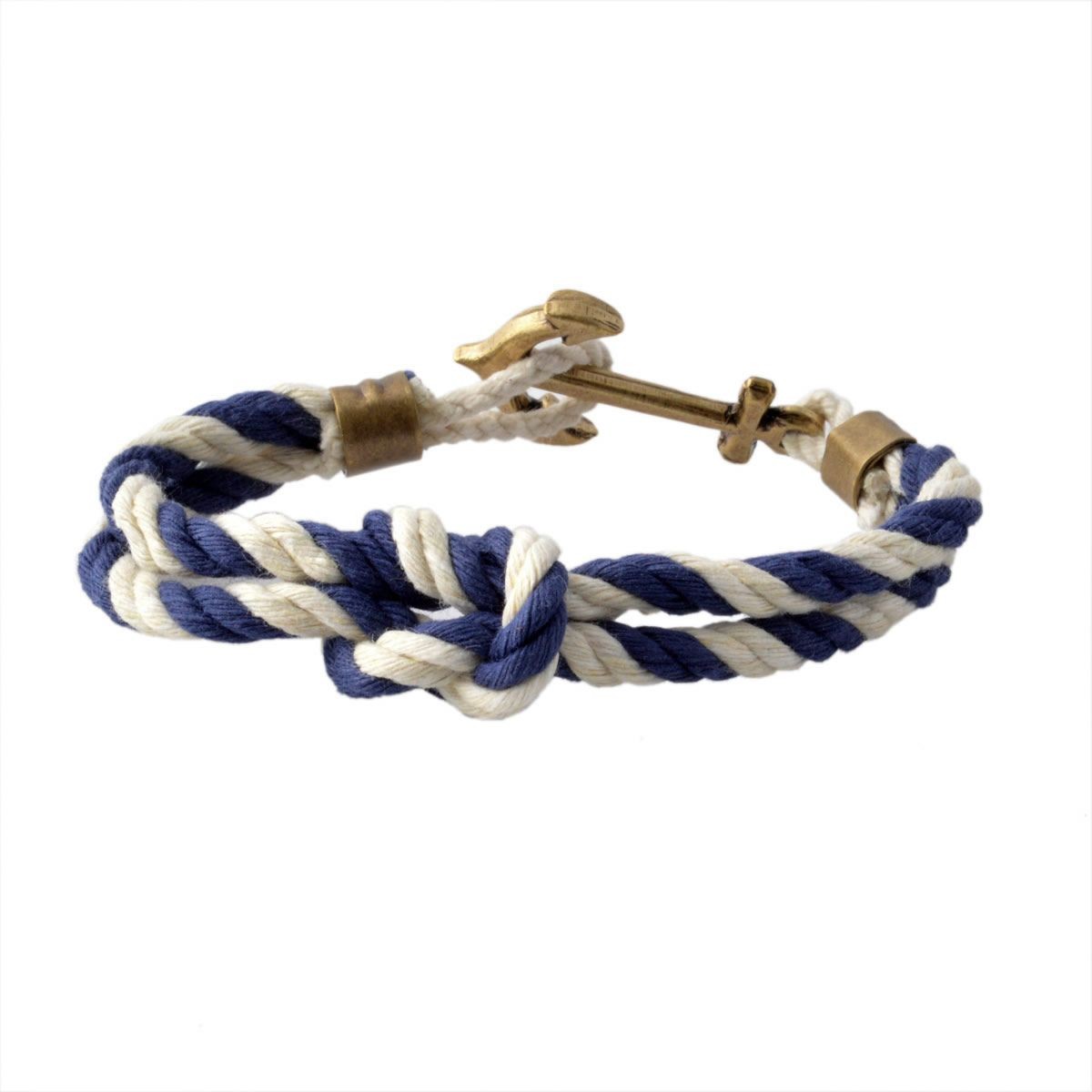 キールジェイムスパトリック Kiel James Patrick TC-824-401 アンカーモチーフ  ロープブレスレット ユニセックス Triton Bracelets ACK Latitude